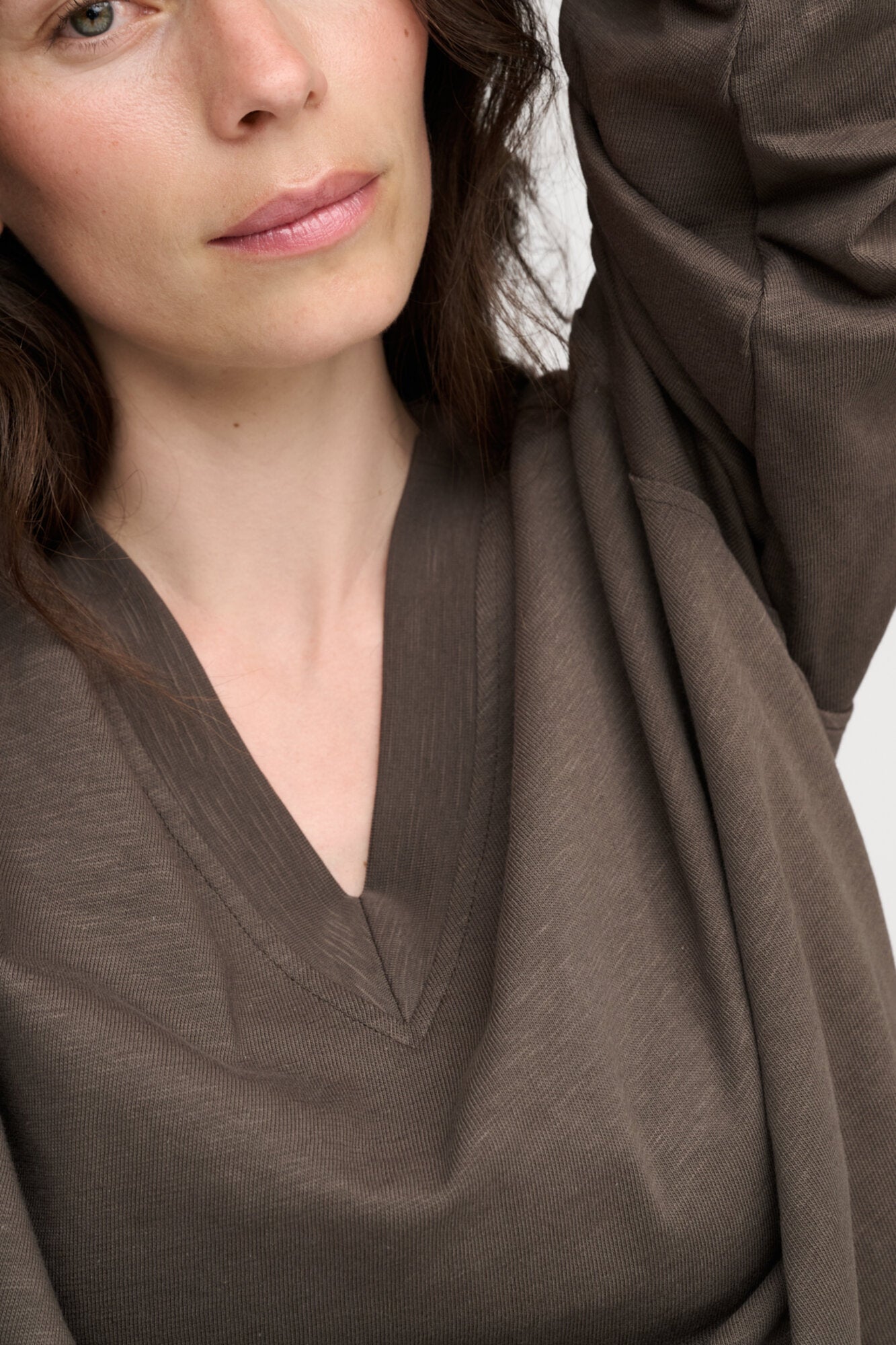 Inhale sweatshirt - Stone Brown